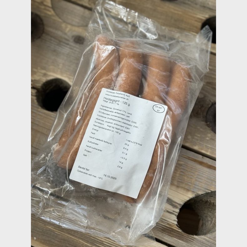 Frankfurter med hvidlg